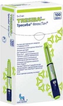 Фото Тресиба ФлексТач, раствор 100ЕД/мл, шприц-ручки 3мл, 5 шт. Фото Тресиба ФлексТач, раствор 100ЕД/мл, шприц-ручки 3мл, 5 шт.