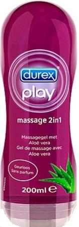 Фото Дюрекс, гель-смазка Play Massage 2 in 1 с успокаивающим Алоэ Вера, 200 мл