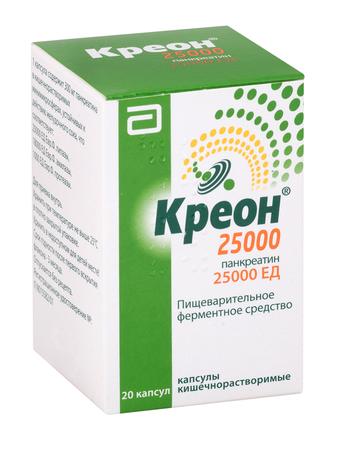Фото Креон 25 000, капсулы 25000 ЕД, 20 шт.