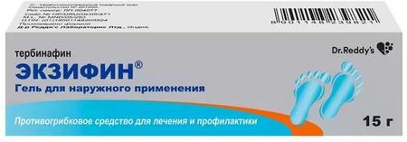 Фото Экзифин, гель 1%, 15 г