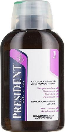 Фото ПрезиДент Профи, ополаскиватель с хлоргексидином, 250 мл