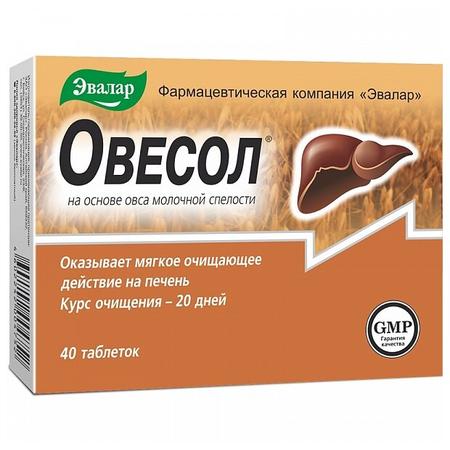 Фото Овесол, таблетки 250 мг, 40 шт.