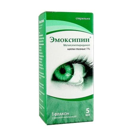 Фото Эмоксипин, капли глазные 1% 5 мл, 1 шт.