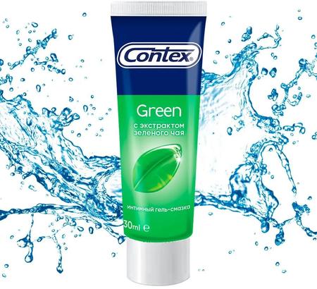 Фото Контекс, гель-смазка Green с антиоксидантами, 30 мл