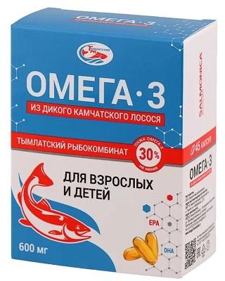 Фото Омега-3 из дикого камчат лосося капс д/взр и дет 600 мг х45 Фото Омега-3 из дикого камчат лосося капс д/взр и дет 600 мг х45