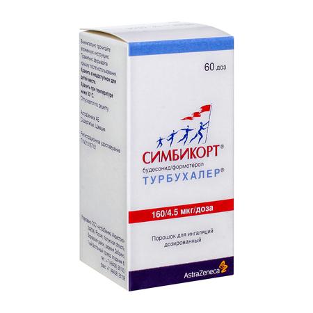 Фото Симбикорт Турбухалер, порошок 160 мкг / 4.5мкг / доза, 60 доз