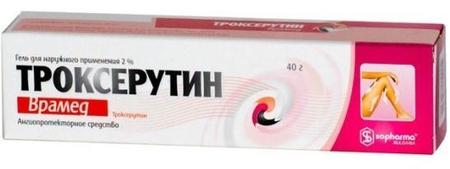 Фото Троксерутин Врамед, гель для наружного применения 2%, 40 г Фото Троксерутин Врамед, гель для наружного применения 2%, 40 г