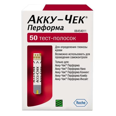 Фото Тест-полоски Accu-Chek Performa, 50 шт. Фото Тест-полоски Accu-Chek Performa, 50 шт.