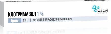 Фото Клотримазол, крем 1% (Озон), 20 г