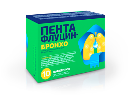 Фото Пентафлуцин-Бронхо, гранулы в пакетиках по 5 г, 10 шт. Фото Пентафлуцин-Бронхо, гранулы в пакетиках по 5 г, 10 шт.