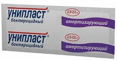 Фото Лейкопластырь Унипласт бактер Влагостойкий 2,5 х 7,2 см х1