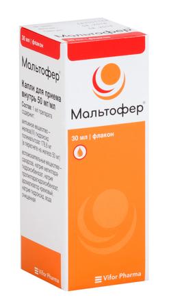 Фото Мальтофер, капли 50 мг/мл, 30 мл