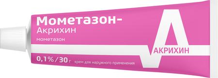 Фото Мометазон-Акрихин, крем 0.1%, 30 г Фото Мометазон-Акрихин, крем 0.1%, 30 г