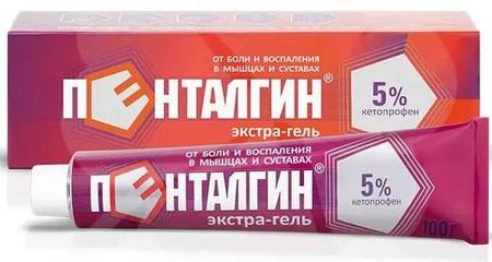 Фото Пенталгин экстра-гель 5%, 100 г