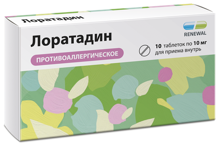 Фото Лоратадин, таблетки 10 мг, 10 шт.