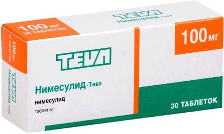 Фото Нимесулид-Тева, таблетки 100 мг, 30 шт.