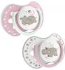 Фото Пустышка Lovi силиконовая (3-6 месяцев) Night&Day для девочки, 2 шт.
