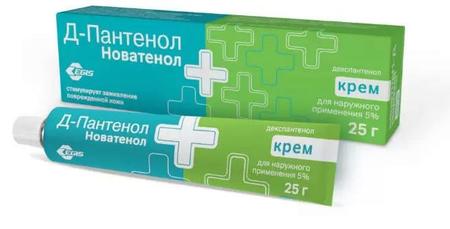 Фото Д-Пантенол Новатенол, крем 5%, 25 г