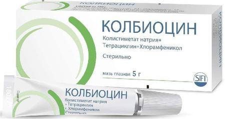 Фото Колбиоцин, мазь глазная, 5 г