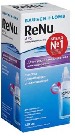 Фото Раствор для линз ReNu MPS (для чувствительных глаз), 120 м