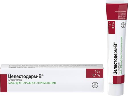Фото Целестодерм В, мазь 0.1%, 15 г