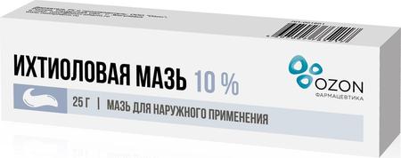 Фото Ихтиоловая мазь, 10%, 25 г Фото Ихтиоловая мазь, 10%, 25 г