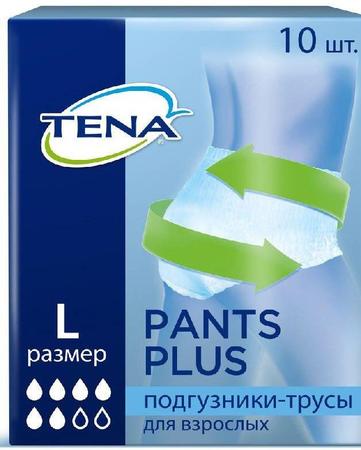 Фото Тена Пантс Плюс, подгузники-трусы (L), 10 шт.