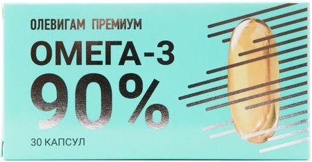 Фото Олевигам Премиум Омега-3 90%, капсулы, 30 шт.