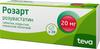 Фото Розарт, таблетки покрыт. плен. об. 20 мг, 30 шт.
