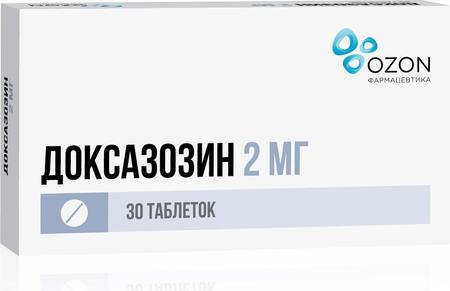 Фото Доксазозин, таблетки 2 мг, 30 шт.