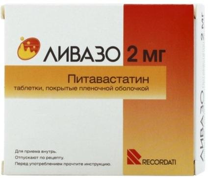 Фото Ливазо, таблетки покрыт. плен. об. 2 мг, 90 шт.