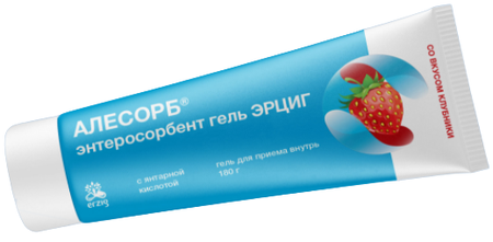 Фото Алесорб, гель (клубника), 180 г