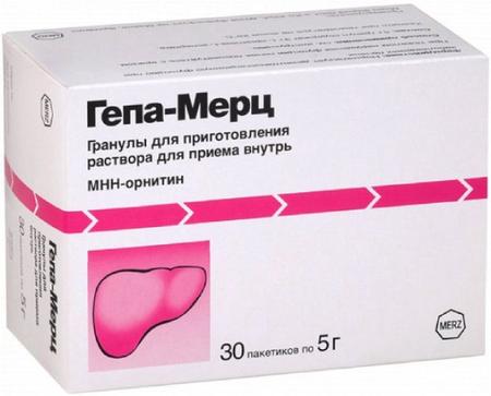 Фото Гепа-Мерц, гранулы в пакетиках по 3 г, 30 шт.