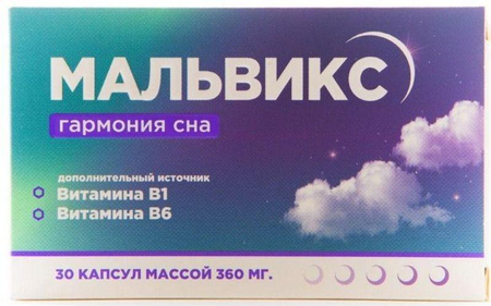 Фото Мальвикс Гармония Сна, капсулы, 30 шт.
