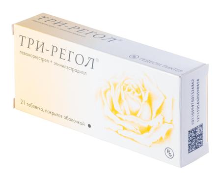 Фото Три-регол, таблетки покрыт. плен. об., 21 шт.