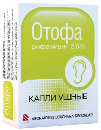 Фото Отофа, капли ушные 2.6%, 10 мл Фото Отофа, капли ушные 2.6%, 10 мл
