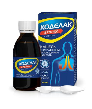 Фото Коделак Бронхо, эликсир (с чабрецом), 200 мл
