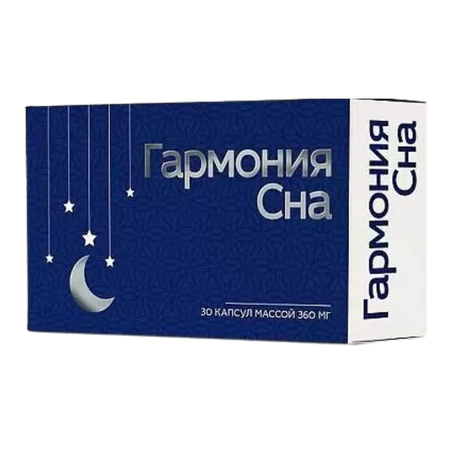 Фото Мелатонин Гармония сна, капсулы, 30 шт.