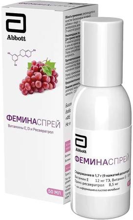 Фото Феминаспрей, флакон, 50 мл