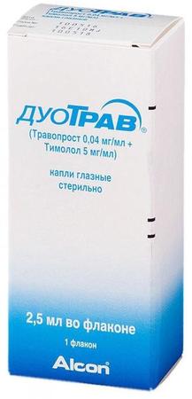 Фото Дуотрав, капли глазные, 2.5 мл