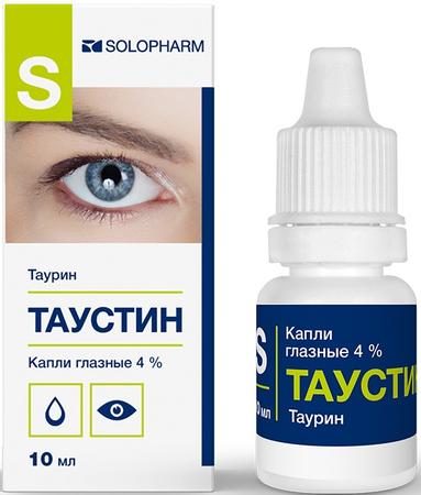 Фото Таустин, капли глазные 4%, 10мл Фото Таустин, капли глазные 4%, 10мл