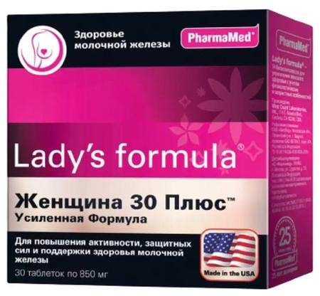 Фото Леди-с формула Женщина 30+ усиленная формула, таблетки, 30 шт.