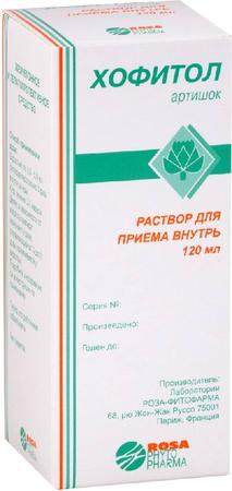 Фото Хофитол, раствор, 120 мл