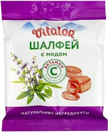 Фото Виталор, карамель (шалфей, мед и витамин С), 60 г