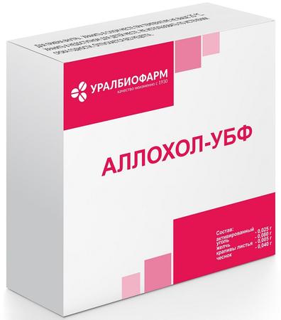 Фото Аллохол, таблетки покрыт. плен. об., 50 шт. (Уралбиофарм)