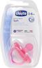 Фото Пустышка Chicco Physio Soft силиконовая ортодонтическая 0-6 месяцев (розовая)