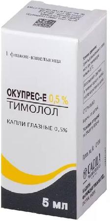 Фото Окупрес-Е, капли глазные 0.5% 5 мл, 1 шт.