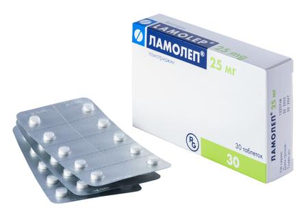 Фото Ламолеп, таблетки 25 мг, 30 шт.