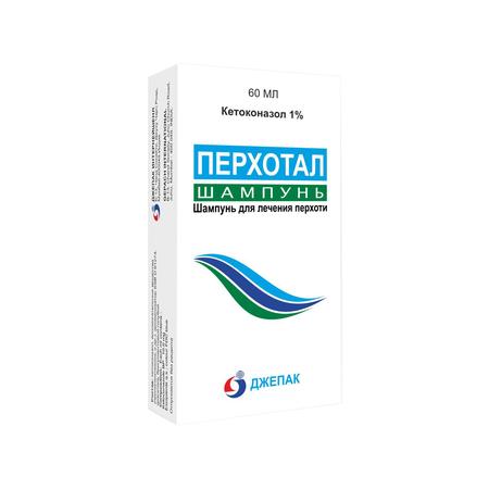 Фото Перхотал, шампунь от перхоти 1%, 60 мл Фото Перхотал, шампунь от перхоти 1%, 60 мл