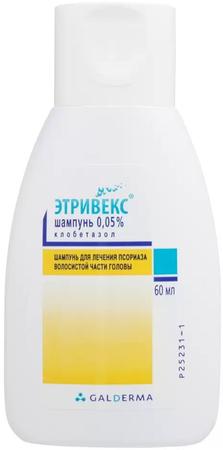 Фото Этривекс, шампунь 0.05%, 60 мл